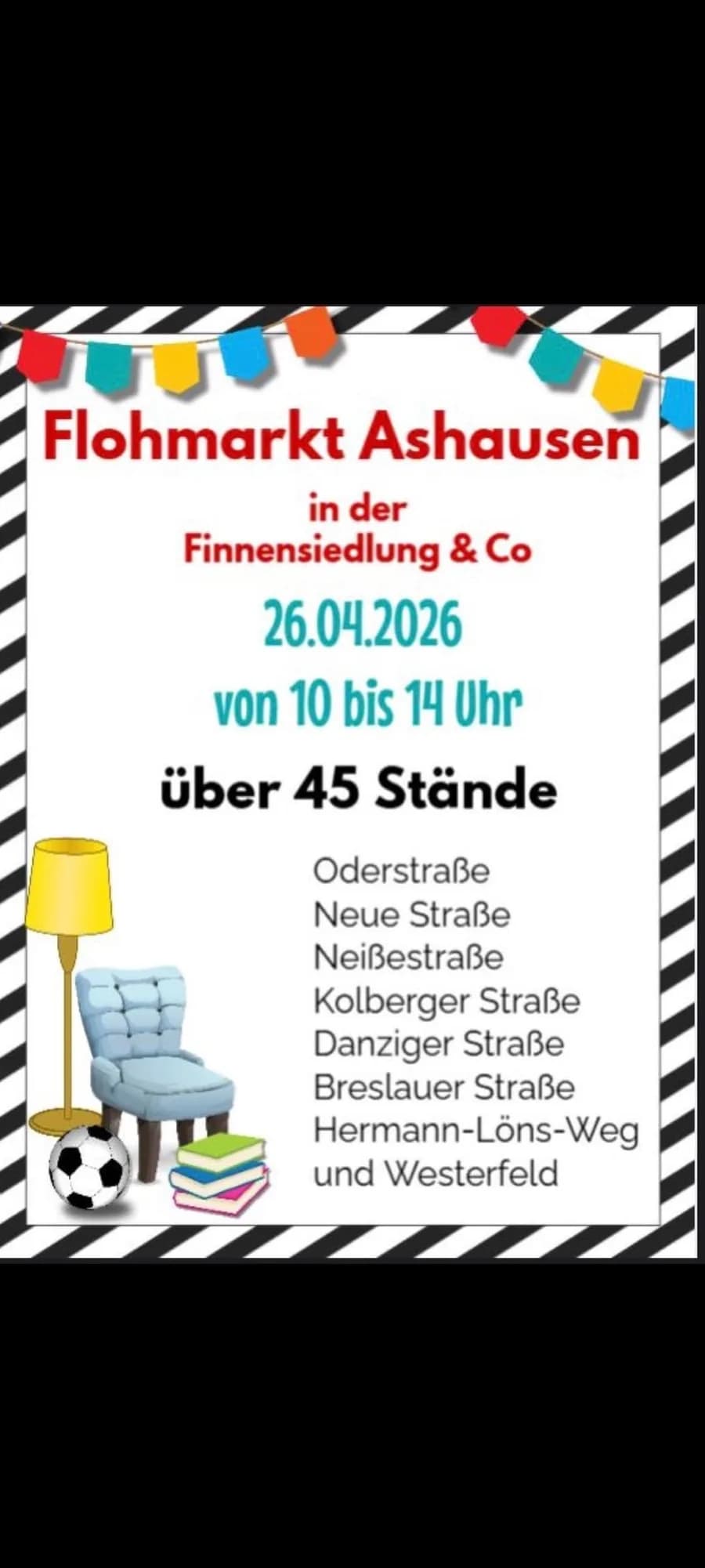 Flohmarkt in der Finnensiedlung in Ashausen